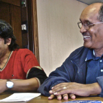 Senior Ship Visitor Mesfin works with Captain