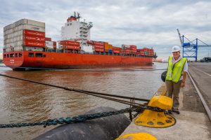 Cap Ines, Packer Avenue Marine Terminal, Philadelphia, Pennsylvania, USA Trish Johnson, Seamen's Church Institute, Philadelphia